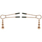 Selopa Beaded Nipple Clamps in Rose Gold