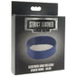 Strict Cock Gear Leather Velcro Cock Ring in Blue