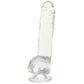 Naturally Yours 8 Inch Crystalline Dildo in Clear
