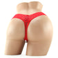 Stimulating Panties with Pearl Pleasure Beads Red in M/L