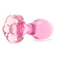Icicles No. 48 Hand Blown Glass Butt Plug in Pink