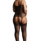 Le Désir Fishnet and Lace Suspender Bodystocking