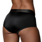Ouch! Black Vibrating Strap-on Brief in M/L