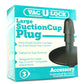Large Vac-U-Lock Suction Cup Plug in Black