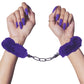 Merci Fluff Cuffs in Purple