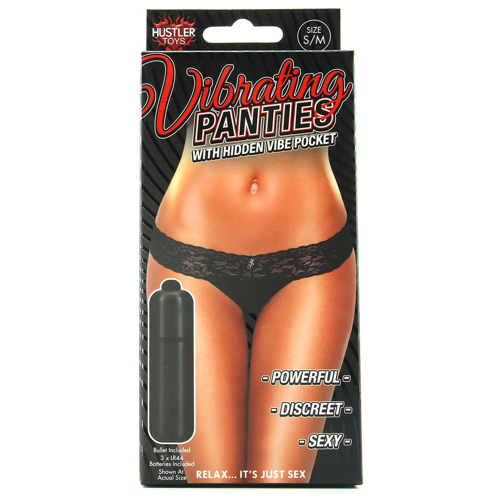 Vibrating Panties with Hidden Vibe Pocket Black in S/M – PinkCherry Canada