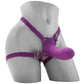 ME2 Rumble Vibrating Silicone Strap-On in Purple
