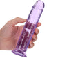 RealRock Crystal Clear Jelly 7 Inch Dildo