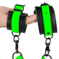 Ouch! Glow In The Dark Hand & Ankle Cuffs with Hogtie