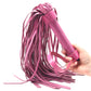 Leather Flogger in Pink