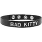 Bad Kitty Leather Word Band Collar