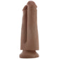 King Cock 7" Two Cocks, One Hole in Tan