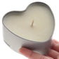 3-In-1 Massage Heart Candle 4oz in Cupid's Cuddle