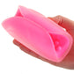 The Gripper Beaded Grip Open Sleeve Masturbator in Pink