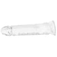 King Cock 8 Inch Dildo in Clear