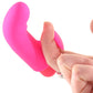 Sadie Silicone Finger Vibe in Neon Pink