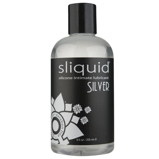 Silver Silicone Intimate Lubricant in 8.5oz/255ml