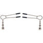 Selopa Beaded Nipple Clamps in Silver