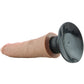 King Cock 7 Inch Vibrating Suction Cup Dildo in Tan