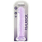 RealRock Crystal Clear Jelly 11 Inch Dildo in Purple