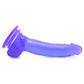 Basix 9 Inch Suction Cup Dildo in Purple