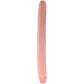 RealRock Slim Double Ended 14 Inch Dildo in Light