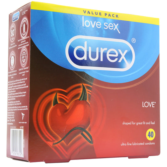 Durex Love Ultra Fine Lubricated Condoms 40 Pack