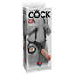 11" Two Cocks One Hole Hollow Suspender Strap-On