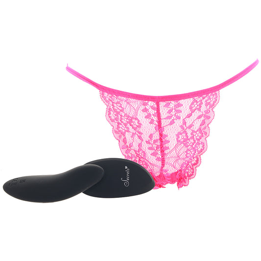 Hot Pink Lace Bikini & Remote Panty Vibe in OSXL