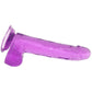 Size Queen 8 Inch Jelly Dildo in Purple