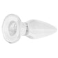 Crystal Premium Glass Small Tapered Butt Plug in Clear
