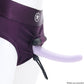 Ouch! Vibrating Purple Strap-on Strappy Thong in M/L