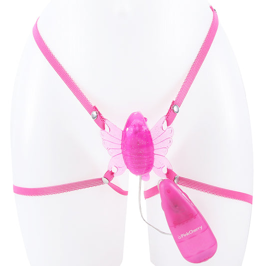 PinkCherry Wearable Butterfly Vibe in Pink