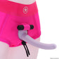 Ouch! Vibrating Pink Strap-on Brief in M/L