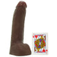 King Cock 9 Inch Squirting Cock with Balls in Brown