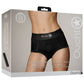 Ouch! Black Vibrating Strap-on Brief