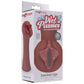PDX Wet Pussies Luscious Lips Stroker in Brown