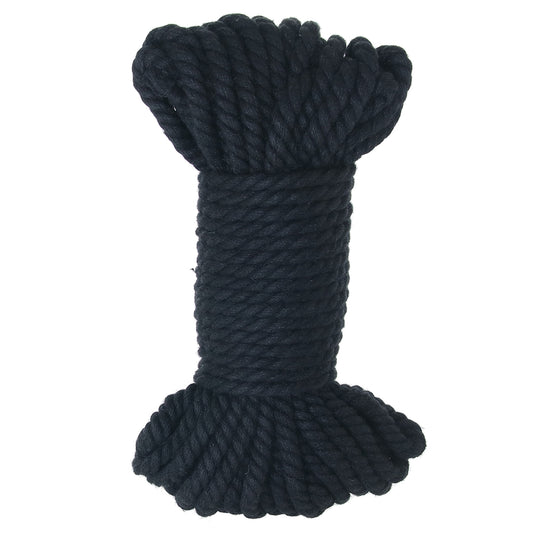 Merci Bind & Tie Hemp 50ft Bondage Rope in Black