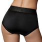 Ouch! Black Vibrating Strap-on Brief in XS/S