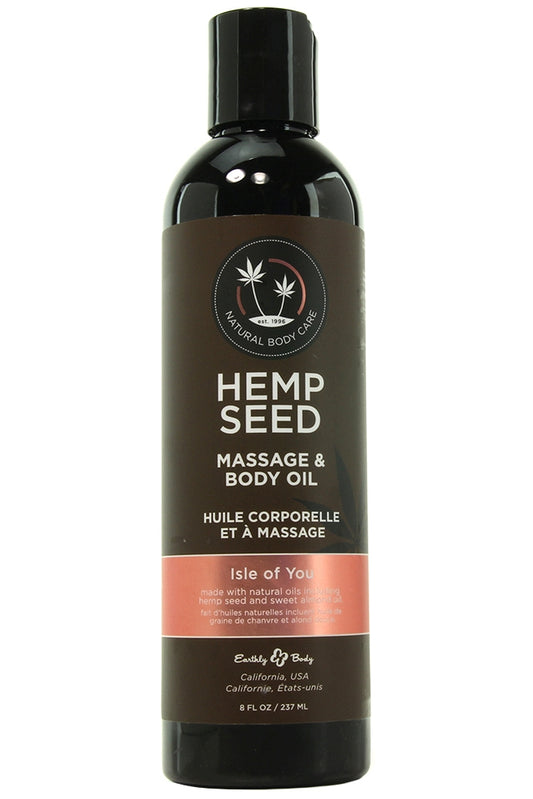 Hemp Seed Massage Oil 8oz/237ml