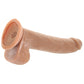 Size Queen 8 Inch Dildo in Brown