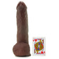 King Cock 10 Inch Cock with Balls in Brown