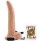 9 Inch Hollow Vibrating Strap-On with Balls
