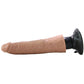 King Cock 7 Inch Vibrating Suction Cup Dildo in Tan