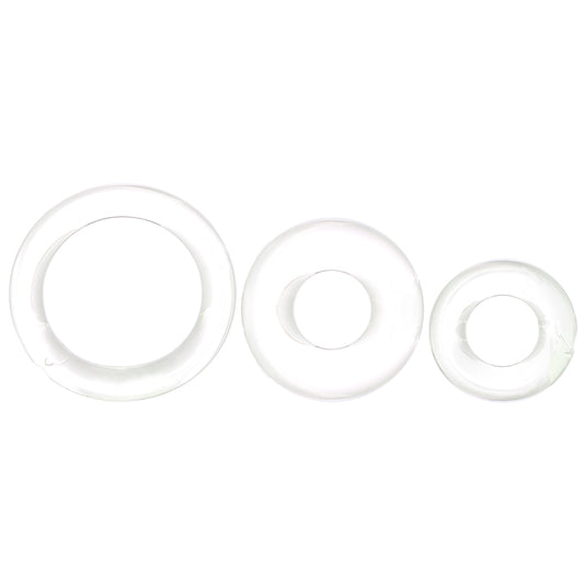 RingO X3 Super Stretchy Erection Rings in Clear