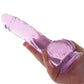 Naturally Yours 8 Inch Crystalline Dildo in Amethyst