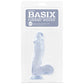 Basix 6.5 Inch Suction Base Dildo in Clear