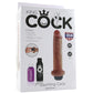 King Cock 7" Squirting Realistic Dildo in Tan
