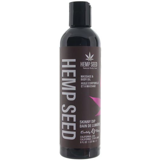 Hemp Seed Massage Oil 8oz/236ml in Skinny Dip