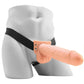 9 Inch Hollow Squirting Strap-On with Balls